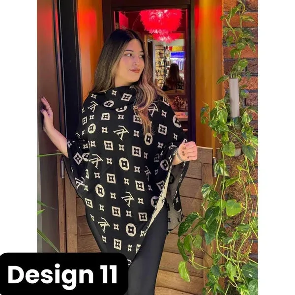 winter free fall fleece poncho