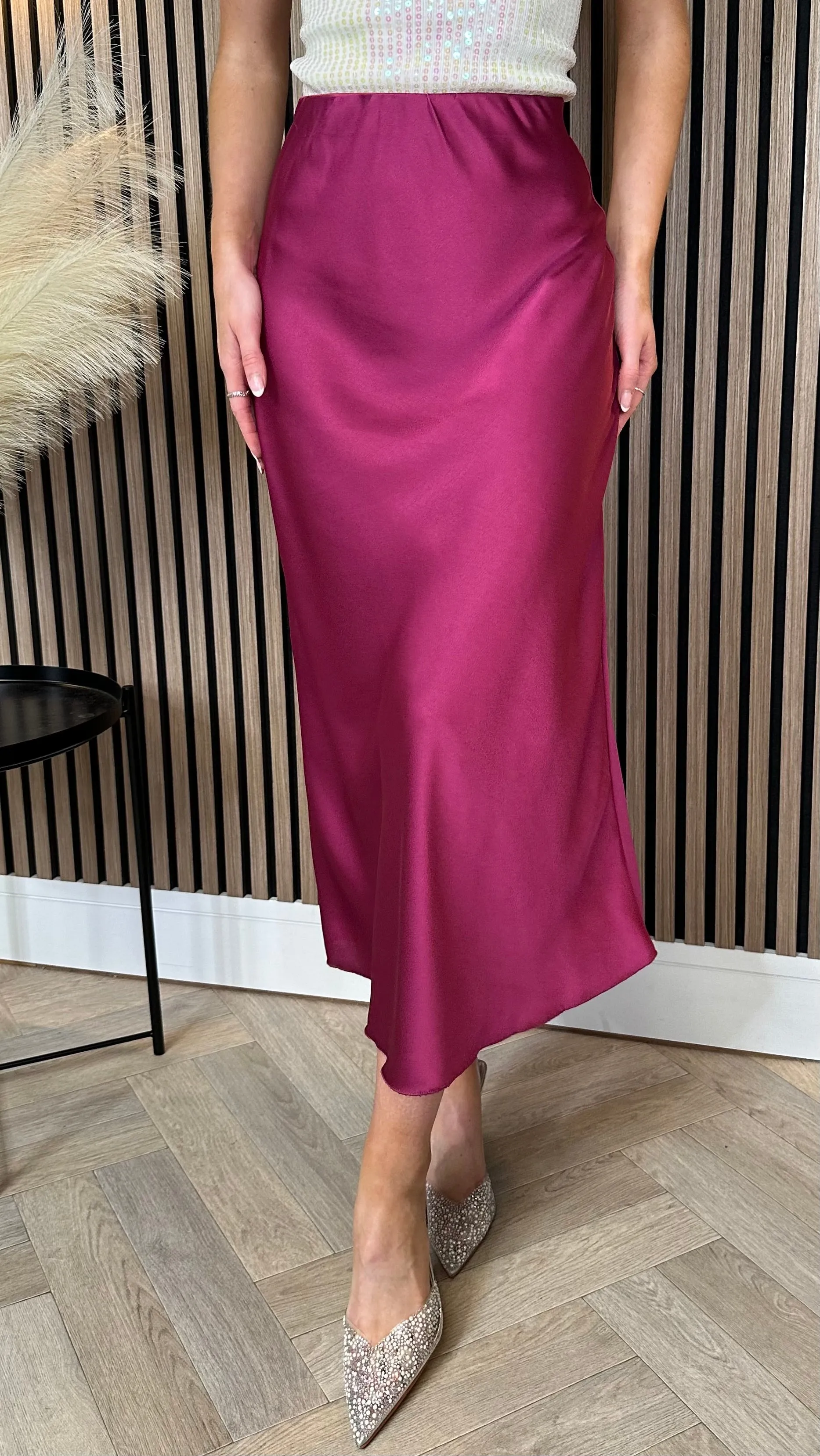 Yaella Purple Midi Skirt